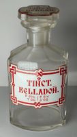 Antike Apothekerflasche Tinct. Belladon. Um 1920 11cm