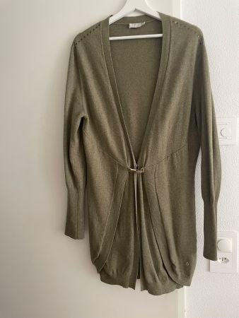 Designer Strickjacke von Dismero, Merinowolle und Kaschmir