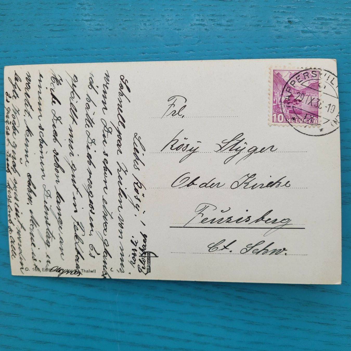 Cartoline postali: Feldbach am Zürichsee – Usato da SCHÜBELBACH venduto da CoKaHa 1