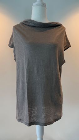 Rosso 35 Leinen Shirt, Top Gr. 40/42, Taupe, Sommerlich