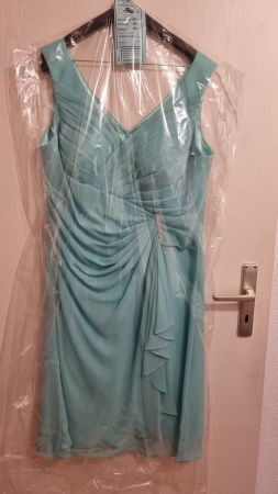 Festtliches Kleid Gr. 44 türkis mit Stola