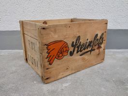 Holzkiste Kiste Seifenkiste FRIEDRICH STEINFELS LEDERSTRUMPF
