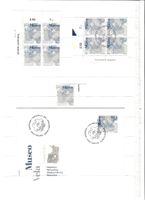 Helvetia 2001 Museum Vela 1 bloc de 4 neuf/1 bloc oblit FDC+