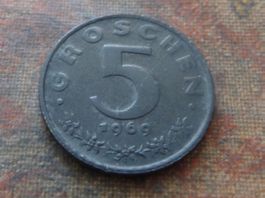 AUTRICHE  5  Groschen  1969