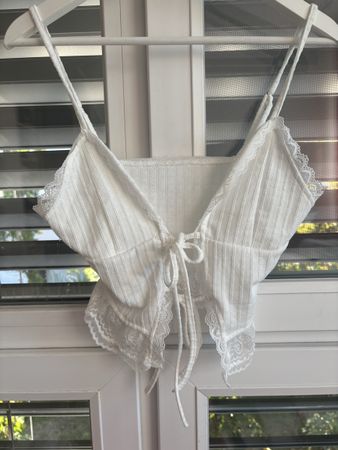 Damen Crop Top weiss
