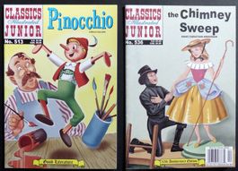 PINOCCHIO CLASSIC JUNIOR ILLUSTRATED LOT ORIGINAL IN ENGLISH