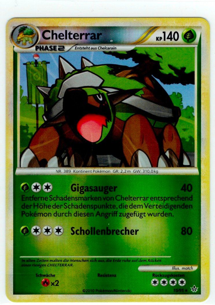 Pokémon Sammelbilder & Trading cards: Chelterrar Reverse Holo 10 – Gebraucht aus Zürich von PACE79