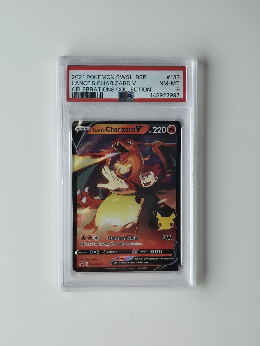 Pokémon Carte collezionabili: Pokémon - Lance's Charizard V PSA 8 🔥  – Nuovo (secondo la descrizione) da Onex venduto da msan.cards