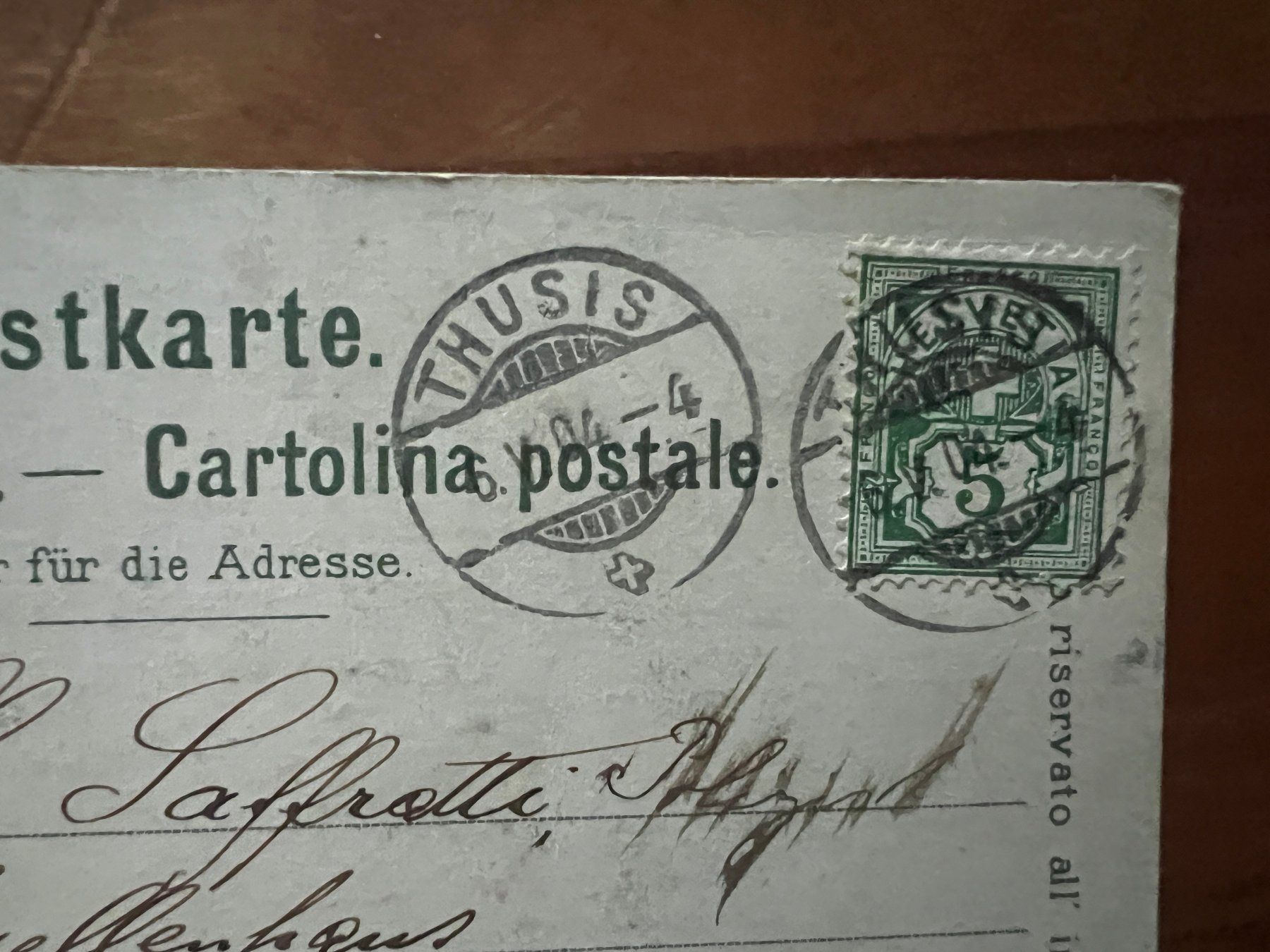 Cartoline postali: AK  1904 Viamala  (G2741) – Usato da Hinwil venduto da Sidi4 1