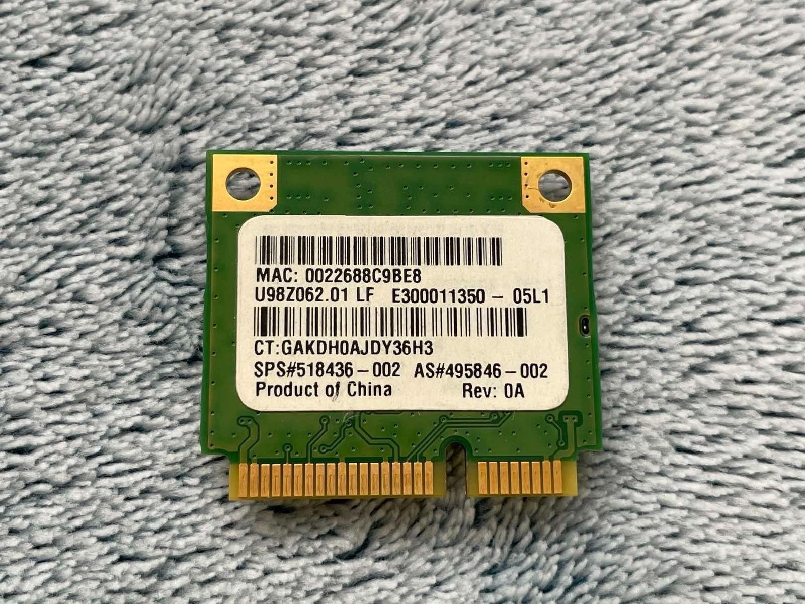 Notebook: WIFI Card ATH-AR5B95 – Usato da MAGDEN venduto da GoldenEagle2020 1