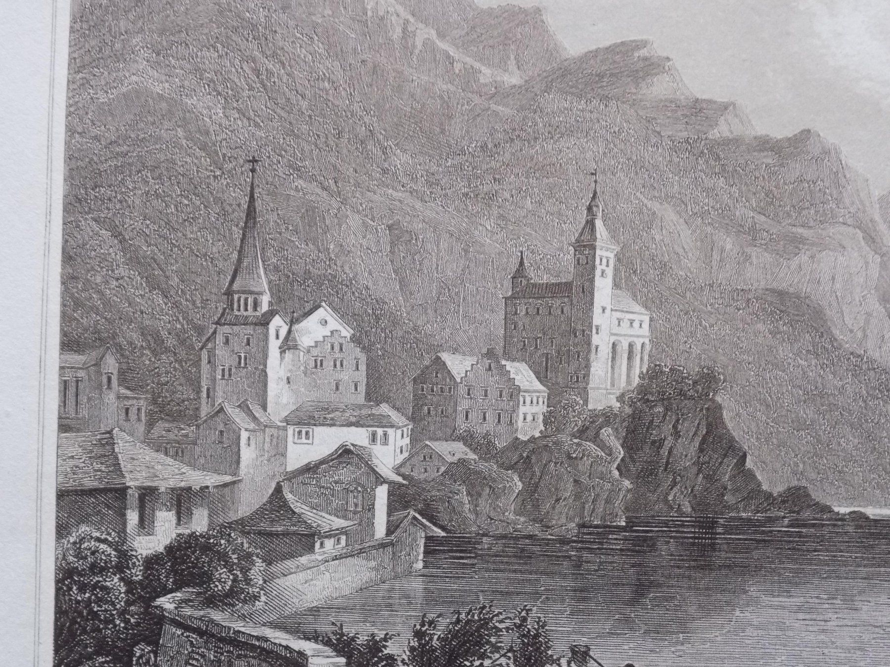 Gravures: Der Monte Rosa von Visp aus – D'occasion à Risch par Rischli15 8