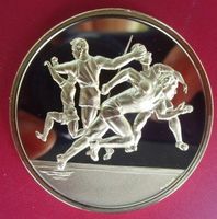 Auszeichnung Medaille für LEICHTATHLETEN - goldfarben - 50mm