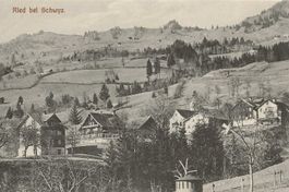 Ried ob Schwyz SZ oberhalb der Strasse nach Sattel ca. 1910