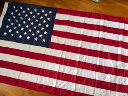 Gestickte US-Flagge aus Nylon 180 x 120 cm - Drapeau USA