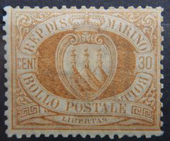 San Marino Kat. 4 * 1877 Kat. 850 Euro sehr selten