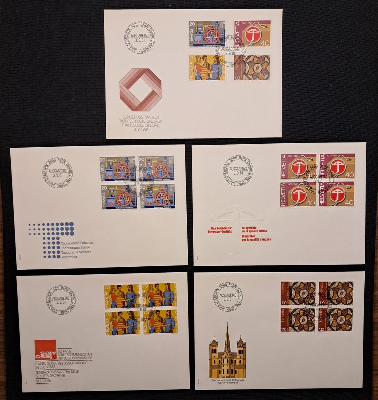 Alle Briefmarken: 5 FDC - ET 3.9.81 – Gebraucht aus Ponto Valentino von giorgia06