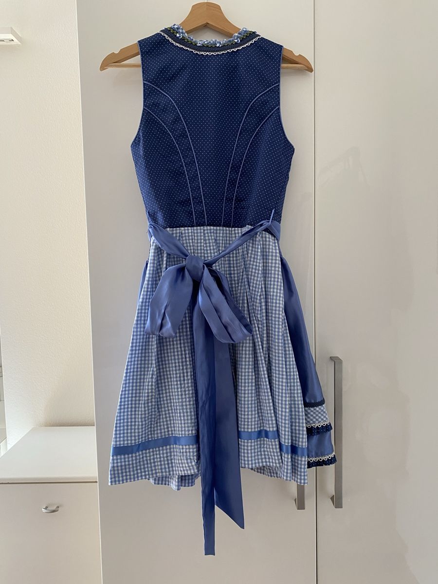 Krüger Vestiti: Krüger Dirndl Tracht, blau, Gr. 34 – Nuovo (secondo la descrizione) da Zumikon venduto da leskel 2