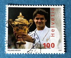 Nr.1229 GESTEMPELT Roger Federer 2007   