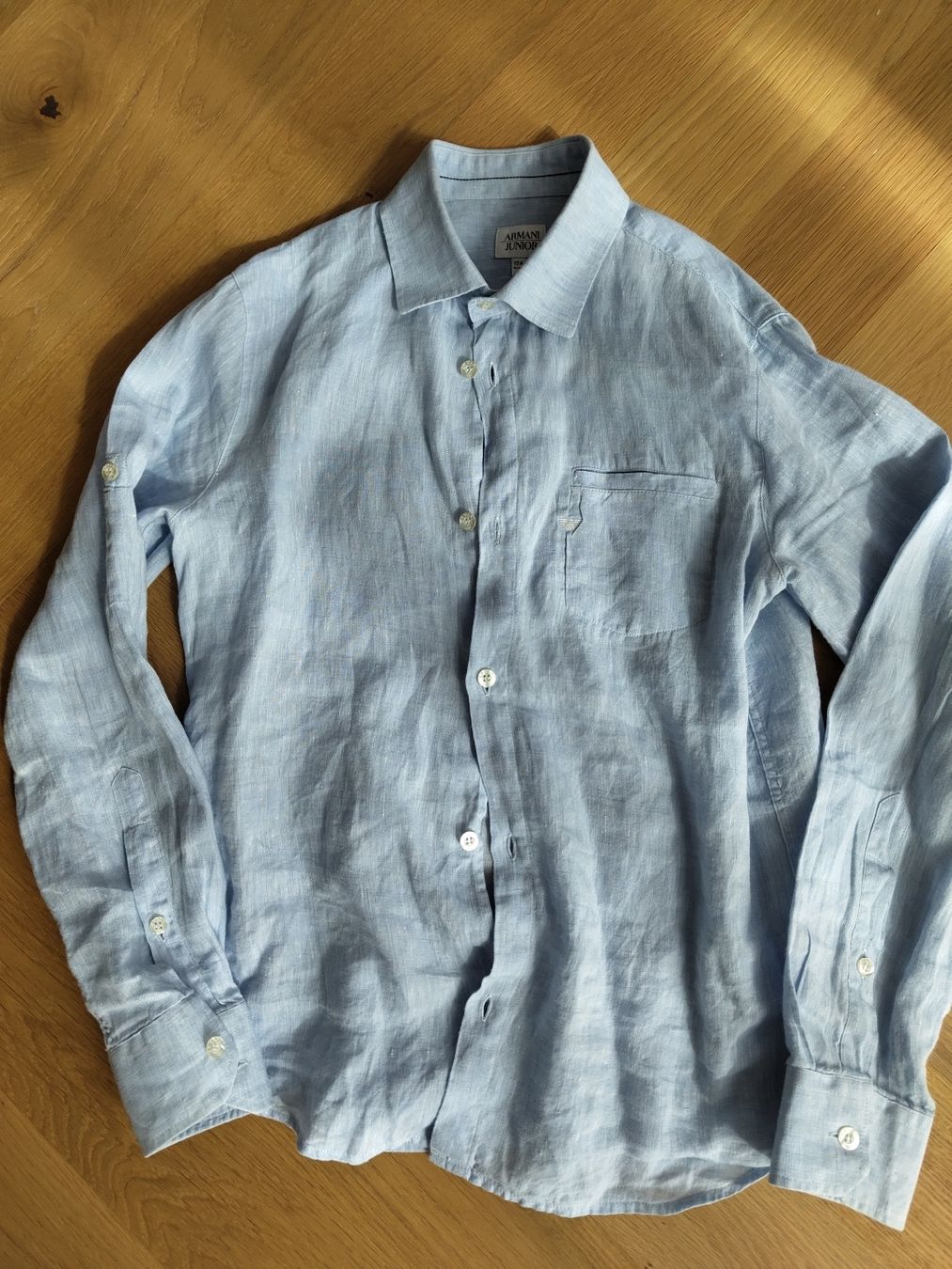 Armani Camicie, T-shirt & Polo: Armani Junior Leinen Hemd gr 146-152/12J – Nuovo (secondo la descrizione) da Gams venduto da bigwolfi-schnuggel
