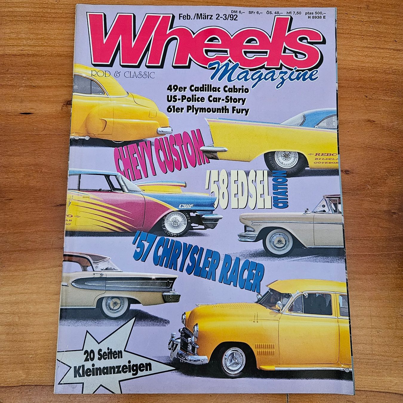 Riviste & Magazine: 6 Stück Wheels Magazine Rod & Classic1992 – Usato da St.Gallenkappel venduto da RocknSkull 4