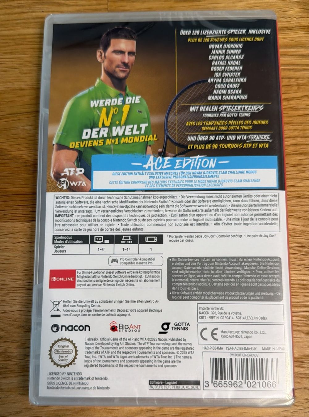 Nintendo Giochi: NINTENDO SWITCH TIEBREAK+ ACE EDITION – Nuovo e nell'imballaggio originale da Zürich venduto da Frei-Occasionen 1