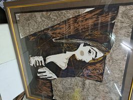 Grosses Picasso auf Seide