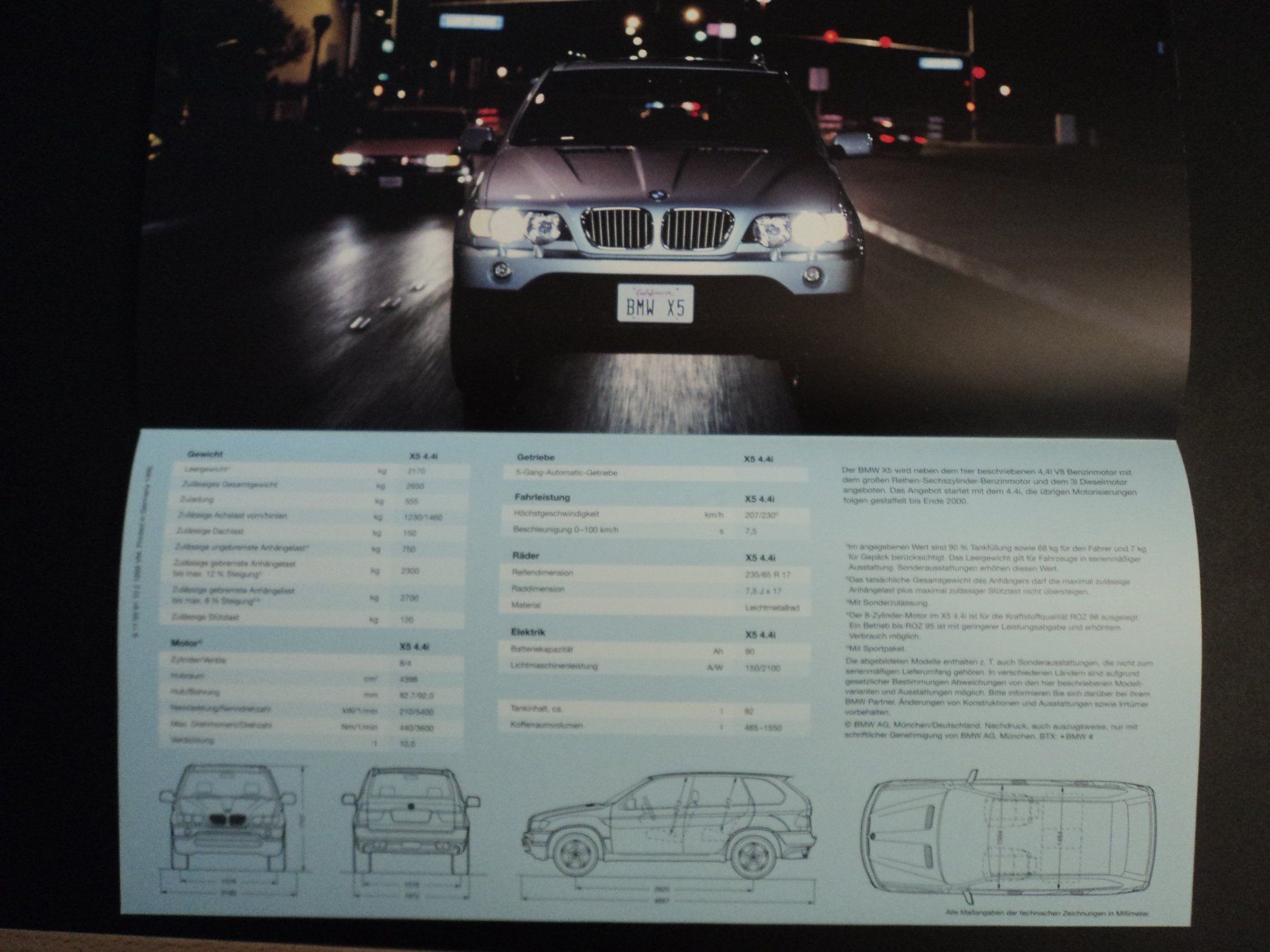 BMW Documenti: Prospekt BMW X5 1999 – Usato da Schwarzenburg venduto da modelCARama 5