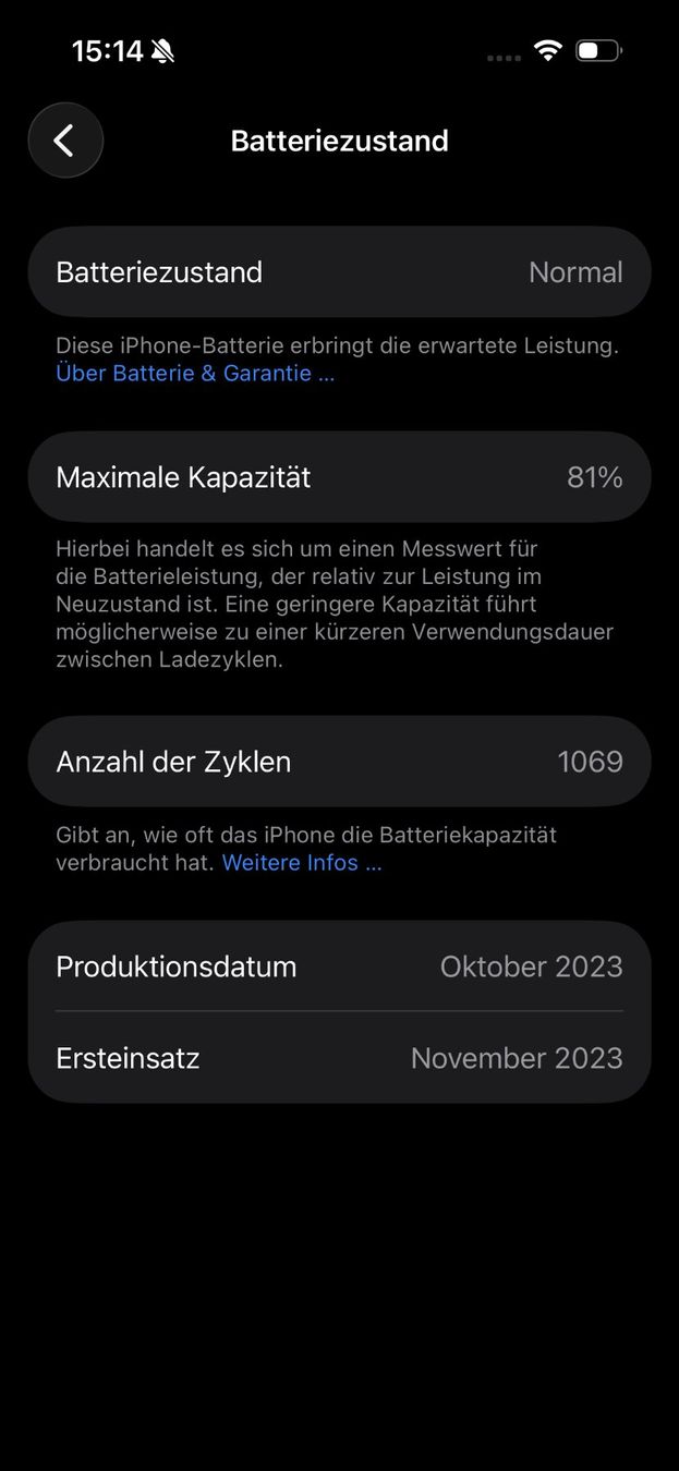 Apple Telefoni cellulari / Smartphones: Apple iPhone 15 Pro - Black Titanium - 256 GB – Usato da Dübendorf venduto da ericinhoz 9