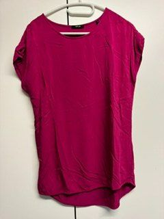 OPUS Kurzarm Bluse himbeer 38