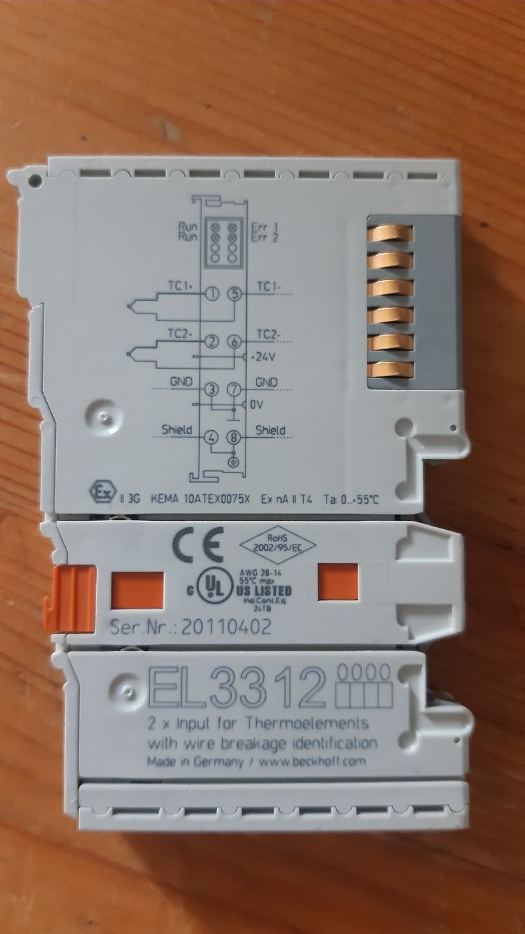 Beckhoff Componenti elettronici: Beckhoff EL3312 2x Thermoelement Eingang neu – Nuovo (secondo la descrizione) da Oey venduto da Parkplatzbrocki