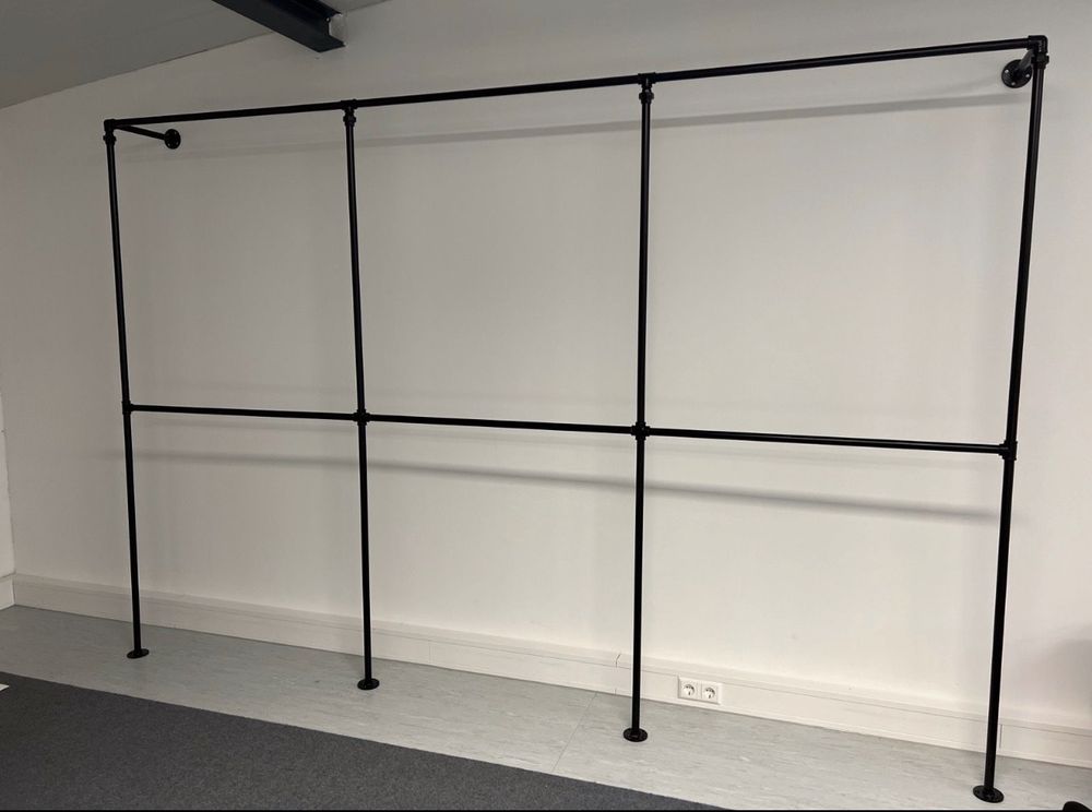 Garderobe Rohr Schwarz