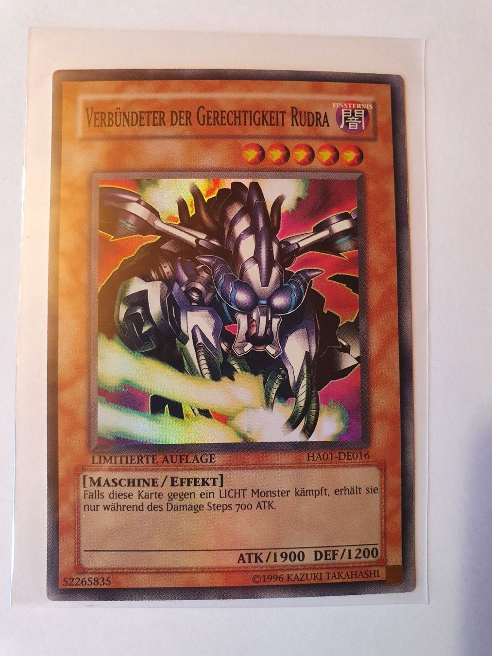 Yugioh Carte collezionabili: TCG Verbündeter der Gerechtigkeit Rudra – Usato da Oberdorf BL venduto da BaldenEagle