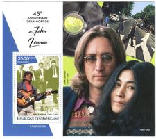 Block The Beatles. John Lennon. Zentralafrikanische Republik