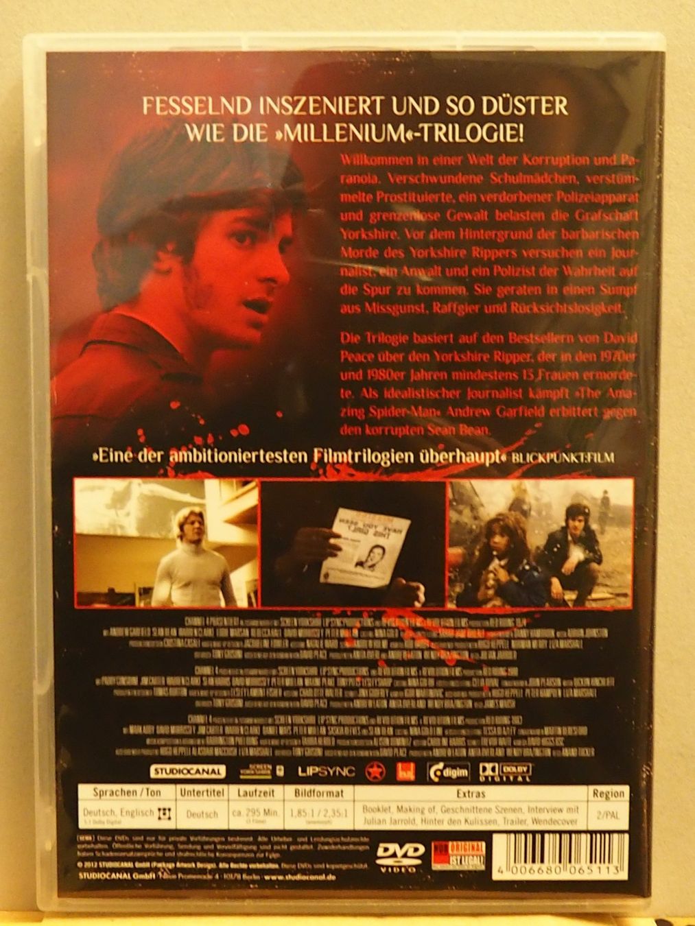 Tutti i DVDs: Yorkshire Killer - Trilogie / Andrew Garfield – Usato da Chur venduto da big_5zx8 1