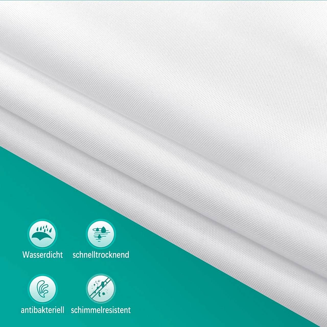 Tende: Duschvorhang weiss 180x200 – Nuovo e nell'imballaggio originale da Strengelbach venduto da retourenjaeger 3