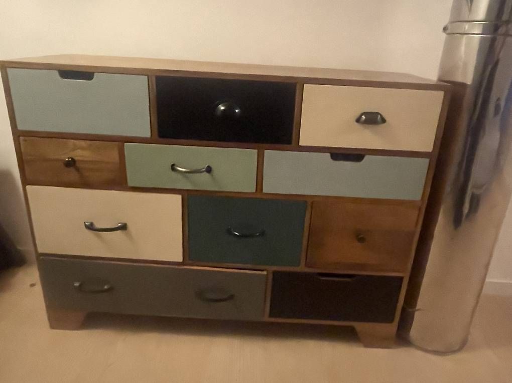 Cassettiere: Commode maison du monde multicolore – Usato da St-saphorin venduto da Lfontaine 1