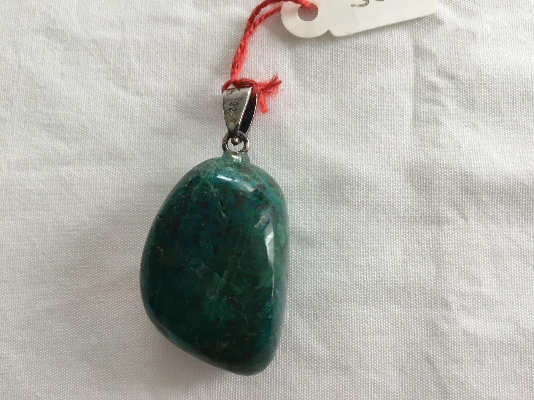Minerali & Pietre curative: Anhänger Chrysokoll Heilstein – Nuovo e nell'imballaggio originale da Doppleschwand venduto da Fortuna5859 1