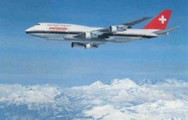 SWISSAIR Boeing B-747-357 HB-IGD / Postkarte