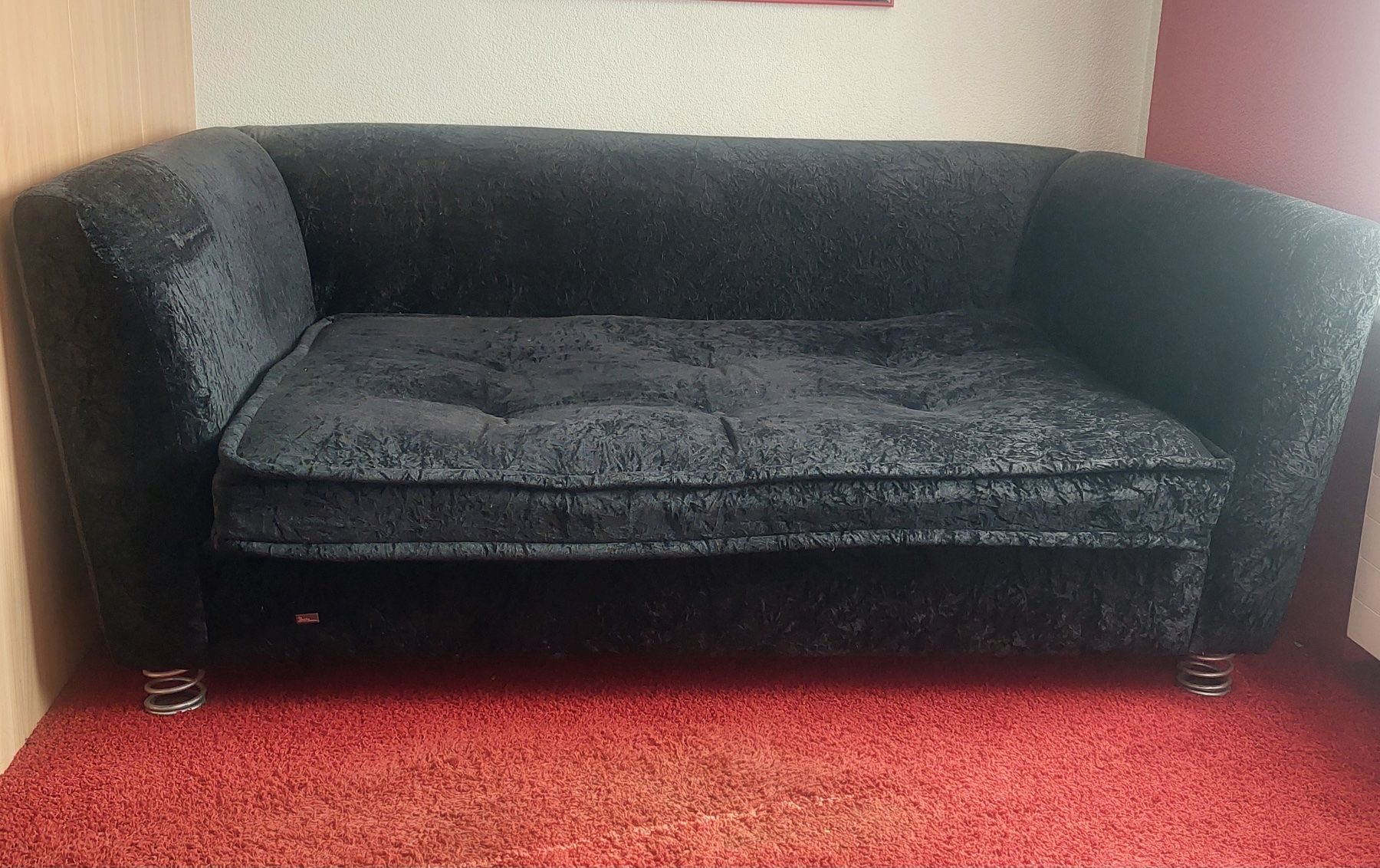 Bretz Divani: BRETZ-Sofa schwarz mit Federbeinen – Usato da Solothurn venduto da Kuma5