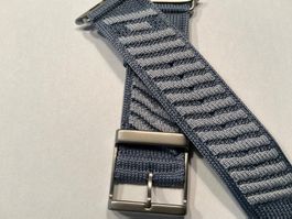 H-En Mer: Gray Glacier Blue Armband für Apple Watch Ultra