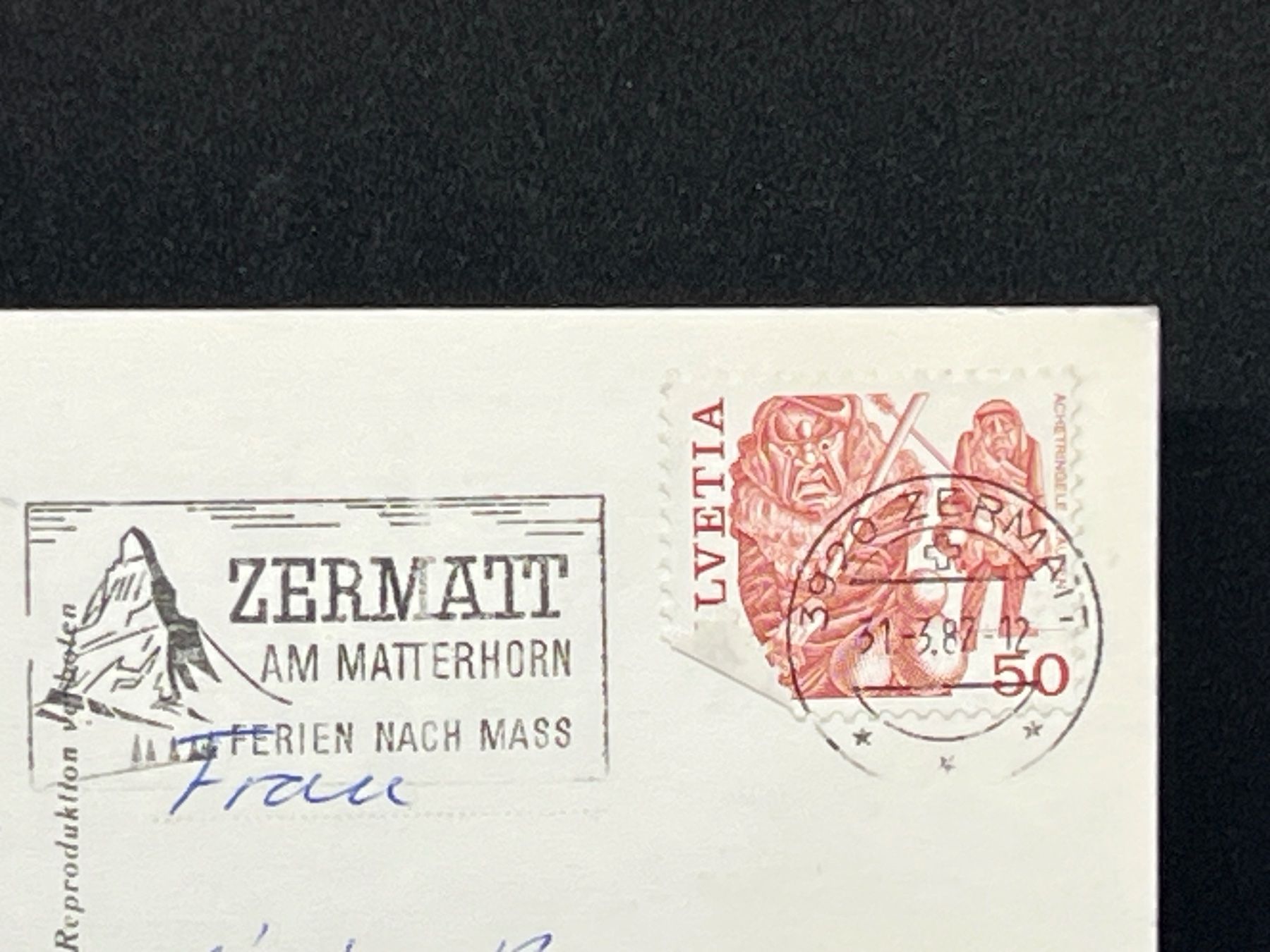 Cartes postales: Alte Gasse in Zermatt – D'occasion à Widnau par Brusi9 1