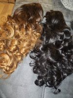 2 Human wigs new horn only once selling for 420 CHF