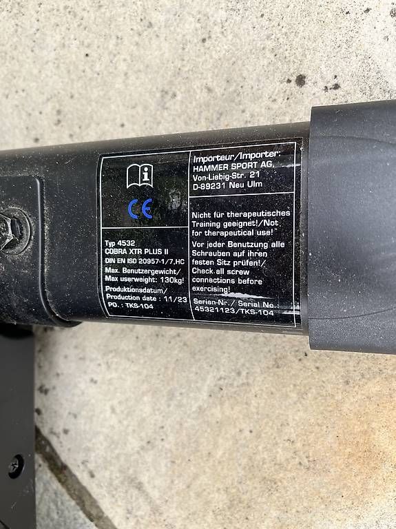 Hometrainer: Hammer Rudergerät Cobra XTR+ – Usato da Schaffhausen venduto da Cmoonlight 2