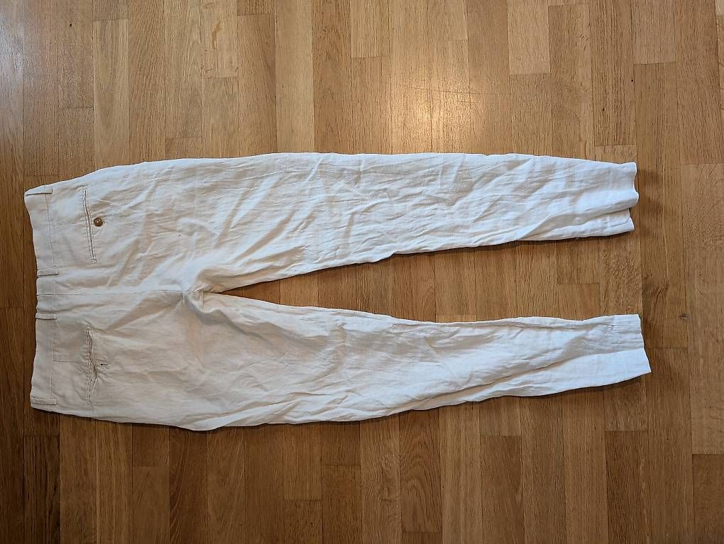 Mango Pantalons: Lange Leinenhose beige Herren – D'occasion à Ennetbaden par pau_8kxv 1