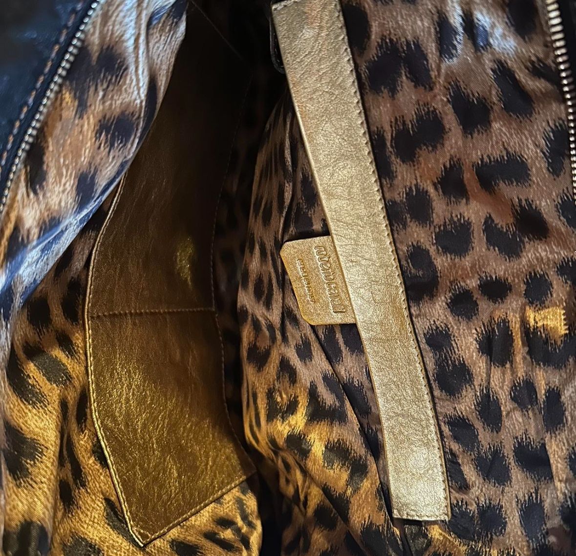 Roberto Cavalli Taschen für Damen: Roberto Cavalli Ledertasche Handtasche schwarz leopard – Gebraucht aus Flanthey von ale_xandra 5