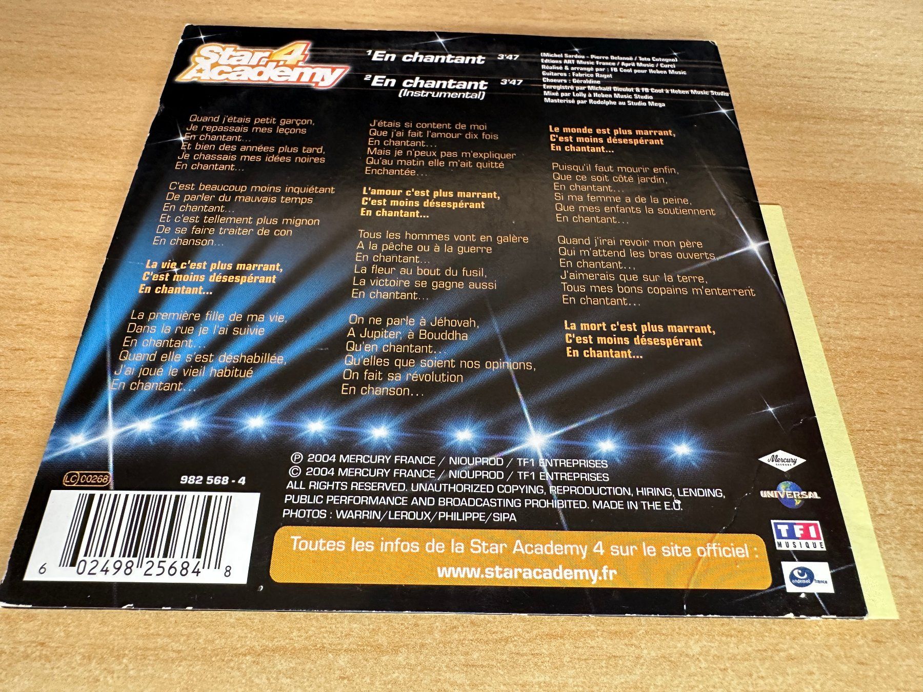 CDs: Star Academy 4 – En Chantant - Single CD – Gebraucht aus Rikon im Tösstal von Alpenmutz 1