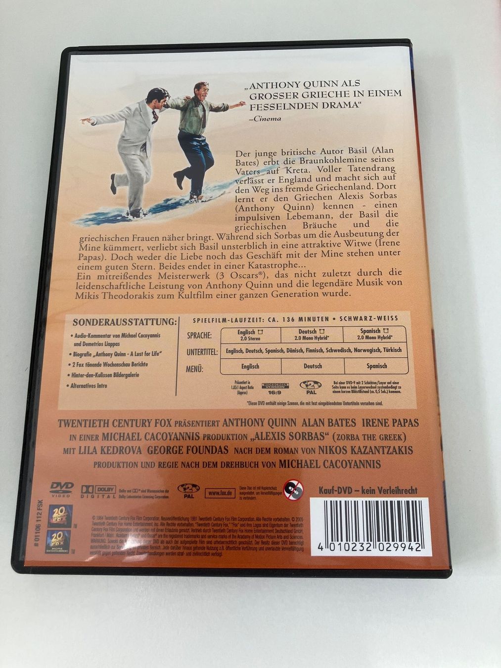 Tutti i DVDs: Alexis Sorbas (DVD) Anthony Quinn – Usato da Arbon venduto da HelFer01 1