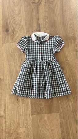 Süesses kariertes Marken-Mädchenkleid, Grösse 104