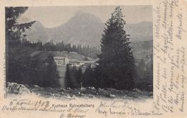 Schwefelberg-Bad, Kurhaus Schwefelberg, gelaufen 1903