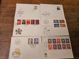 LIECHTENSTEIN 6x FDC ab 1.--
